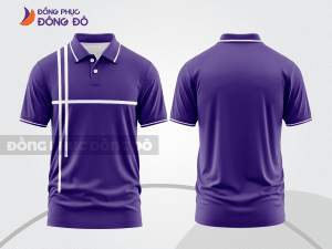 Mẫu thiết kế áo polo basic đồng phục doanh nghiệp đẹp màu tím ctpb1495