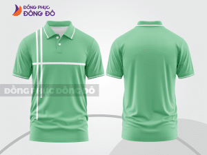 Mẫu thiết kế áo polo basic đồng phục doanh nghiệp đẹp màu xanh ngọc ctpb1500