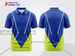 Mẫu thiết kế áo polo basic đồng phục doanh nghiệp đẹp màu xanh dương ctpb1508