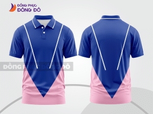 Mẫu thiết kế áo polo basic đồng phục doanh nghiệp đẹp màu xanh dương ctpb1509