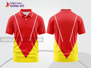 Mẫu thiết kế áo polo basic đồng phục doanh nghiệp đẹp màu đỏ tươi ctpb1529