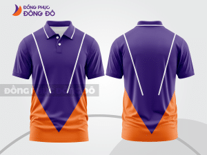 Mẫu thiết kế áo polo basic đồng phục doanh nghiệp đẹp màu tím ctpb1535