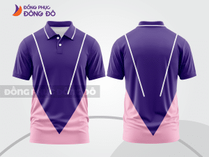 Mẫu thiết kế áo polo basic đồng phục doanh nghiệp đẹp màu tím ctpb1536