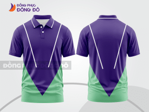 Mẫu thiết kế áo polo basic đồng phục doanh nghiệp đẹp màu tím ctpb1537