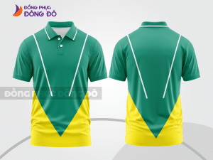 Mẫu thiết kế áo polo basic đồng phục doanh nghiệp đẹp màu xanh ngọc ctpb1549