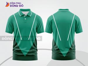 Mẫu thiết kế áo polo basic đồng phục doanh nghiệp đẹp màu xanh ngọc ctpb1551