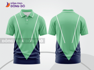 Mẫu thiết kế áo polo basic đồng phục doanh nghiệp đẹp màu xanh ngọc ctpb1552