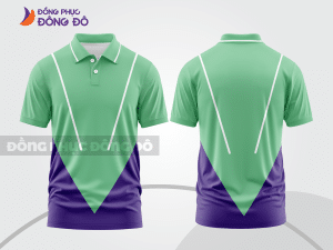 Mẫu thiết kế áo polo basic đồng phục doanh nghiệp đẹp màu xanh ngọc ctpb1554