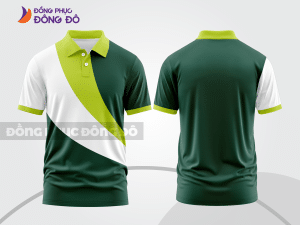 Mẫu thiết kế áo polo basic đồng phục doanh nghiệp đẹp màu xanh rêu ctpb1566