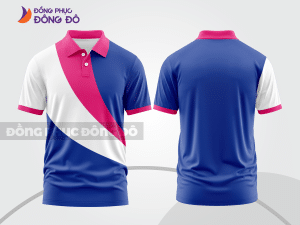 Mẫu thiết kế áo polo basic đồng phục doanh nghiệp đẹp màu xanh dương ctpb1570