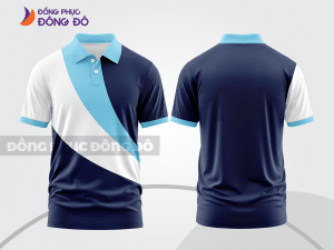 Mẫu thiết kế áo polo basic đồng phục doanh nghiệp đẹp màu xanh tím than ctpb1580