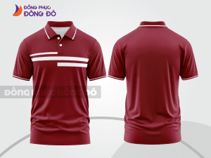 Mẫu thiết kế áo polo basic đồng phục doanh nghiệp đẹp màu đỏ đô ctpb1610