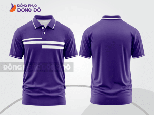 Mẫu thiết kế áo polo basic đồng phục doanh nghiệp đẹp màu tím ctpb1611