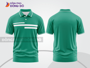 Mẫu thiết kế áo polo basic đồng phục doanh nghiệp đẹp màu xanh ngọc ctpb1615