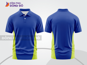 Mẫu thiết kế áo polo basic đồng phục doanh nghiệp đẹp màu xanh dương ctpb1622