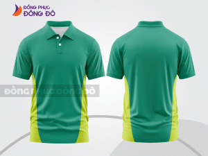 Mẫu thiết kế áo polo basic đồng phục doanh nghiệp đẹp màu xanh ngọc ctpb1635