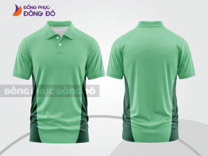 Mẫu thiết kế áo polo basic đồng phục doanh nghiệp đẹp màu xanh ngọc ctpb1636