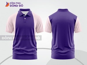 Mẫu thiết kế áo polo basic đồng phục doanh nghiệp đẹp màu tím ctpb1650