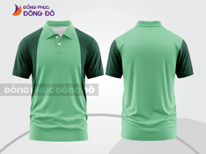 Mẫu thiết kế áo polo basic đồng phục doanh nghiệp đẹp màu xanh ngọc ctpb1655