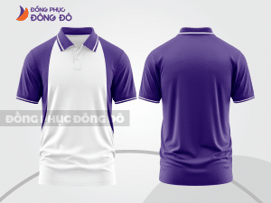 Mẫu thiết kế áo polo basic đồng phục doanh nghiệp đẹp màu tím ctpb1669