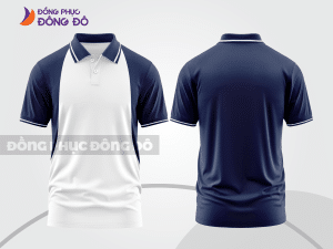 Mẫu thiết kế áo polo basic đồng phục doanh nghiệp đẹp màu xanh tím than ctpb1670