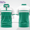 Mẫu thiết kế áo polo basic đồng phục doanh nghiệp đẹp màu xanh ngọc phối trắng ctpb2171