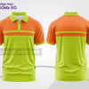Mẫu thiết kế áo polo basic đồng phục doanh nghiệp đẹp màu xanh chuối phối cam ctpb2186