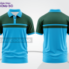 Mẫu thiết kế áo polo basic đồng phục doanh nghiệp đẹp màu xanh cyan phối xanh rêu ctpb2188