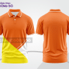 Mẫu thiết kế áo polo basic đồng phục doanh nghiệp đẹp màu cam phối vàng ctpb2546