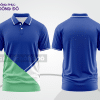 Mẫu thiết kế áo polo basic đồng phục doanh nghiệp đẹp màu xanh dương phối xanh bạc hà ctpb2554