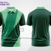 Mẫu thiết kế áo polo basic đồng phục doanh nghiệp đẹp màu xanh rêu phối trắng ctpb2930