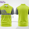 Mẫu thiết kế áo polo basic đồng phục doanh nghiệp đẹp màu xanh chuối phối xám ctpb2937