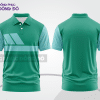 Mẫu thiết kế áo polo basic đồng phục doanh nghiệp đẹp màu xanh ngọc phối trắng ctpb2949