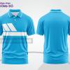 Mẫu thiết kế áo polo basic đồng phục doanh nghiệp đẹp màu xanh cyan phối trắng ctpb2954