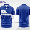 Mẫu thiết kế áo polo basic đồng phục doanh nghiệp đẹp màu xanh dương phối trắng ctpb2955