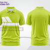Mẫu thiết kế áo polo basic đồng phục doanh nghiệp đẹp màu xanh chuối phối trắng ctpb2956