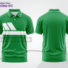Mẫu thiết kế áo polo basic đồng phục doanh nghiệp đẹp màu xanh lá phối trắng ctpb2958