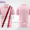 Mẫu thiết kế áo polo basic đồng phục doanh nghiệp đẹp màu hồng phấn phối đỏ đô ctpb3042