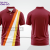 Mẫu thiết kế áo polo basic đồng phục doanh nghiệp đẹp màu đỏ đô phối cam ctpb3044