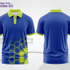 Mẫu thiết kế áo polo basic đồng phục doanh nghiệp đẹp màu xanh dương phối xanh chuối ctpb3143