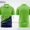 Mẫu thiết kế áo polo basic đồng phục doanh nghiệp đẹp màu xanh lá non phối xanh navy ctpb3183