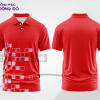 Mẫu thiết kế áo polo basic đồng phục doanh nghiệp đẹp màu đỏ phối trắng ctpb3205