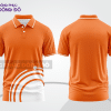 Mẫu thiết kế áo polo basic đồng phục doanh nghiệp đẹp màu cam phối trắng ctpb3233