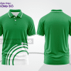 Mẫu thiết kế áo polo basic đồng phục doanh nghiệp đẹp màu xanh lá phối trắng ctpb3238