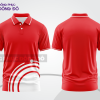 Mẫu thiết kế áo polo basic đồng phục doanh nghiệp đẹp màu đỏ phối trắng ctpb3242