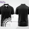 Mẫu thiết kế áo polo basic đồng phục doanh nghiệp đẹp màu đen phối trắng ctpb3248