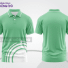 Mẫu thiết kế áo polo basic đồng phục doanh nghiệp đẹp màu xanh bạc hà phối trắng ctpb3250