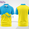 Mẫu thiết kế áo polo basic đồng phục doanh nghiệp đẹp màu vàng phối xanh cyan ctpb3314