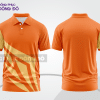 Mẫu thiết kế áo polo basic đồng phục doanh nghiệp đẹp màu cam phối trắng ctpb3317