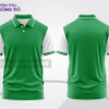 Mẫu thiết kế áo polo basic đồng phục doanh nghiệp đẹp màu xanh lá phối trắng ctpb3608